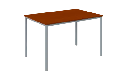 JPT 120 Jídelní stůl 1200 x 800 mm, deska třešeň šumavská / podnož stříbrná